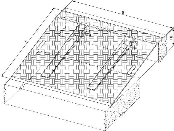 Überfahrbrücke Aluminium L750xB1250 mm Tragkraft 600 kg