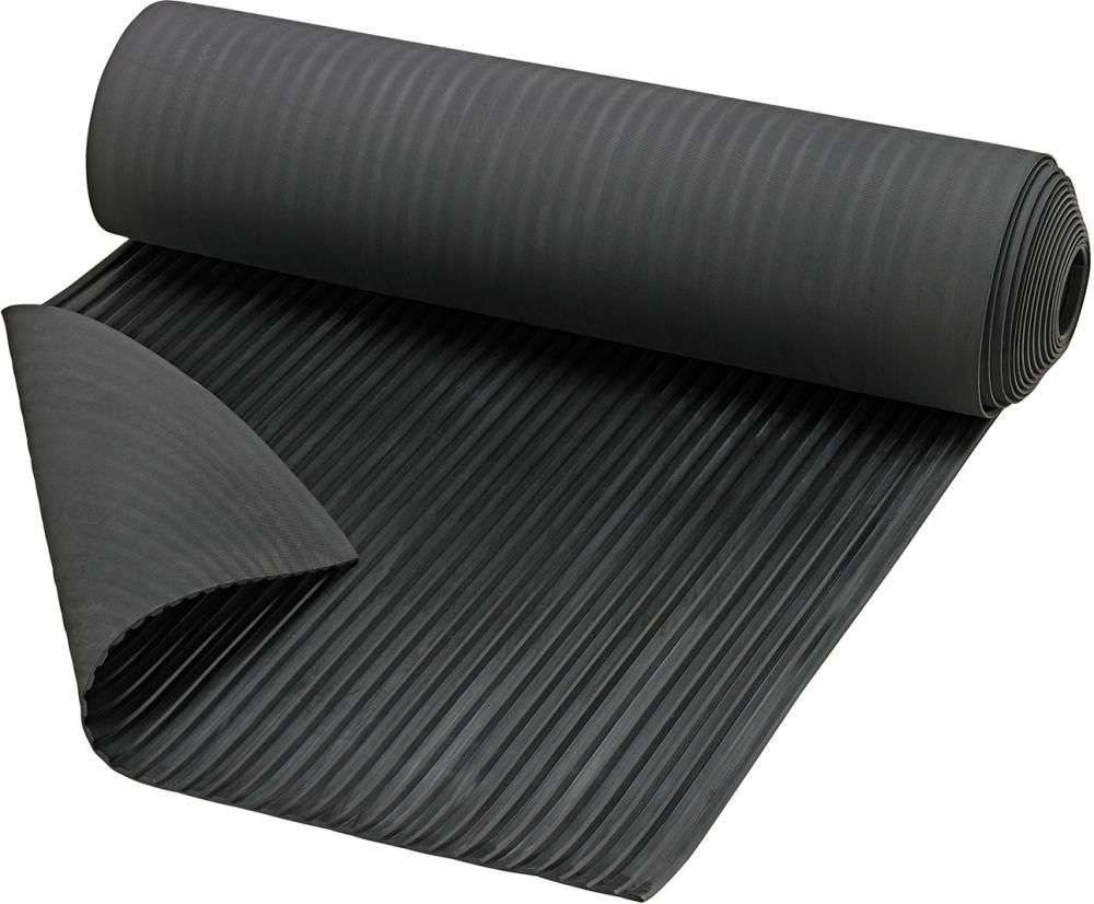 Leistenmatte PRO, NR/SBR, schwarz, 6mm, 1000mm 10m FORTIS