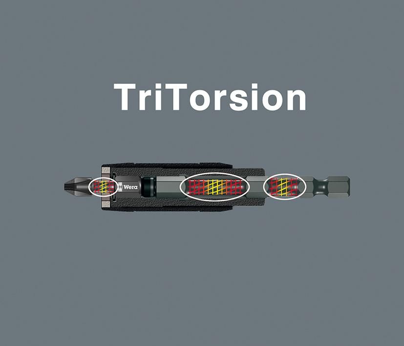 Bithalter Impaktor 1/4" für 1/4" Bits Sprengring + Magnet 75mm Ringmagnet Wera