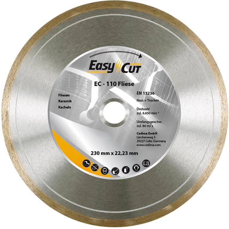 Trennscheibe Diamant EC-110 125x1,5x7x22,23mm CEDIMA