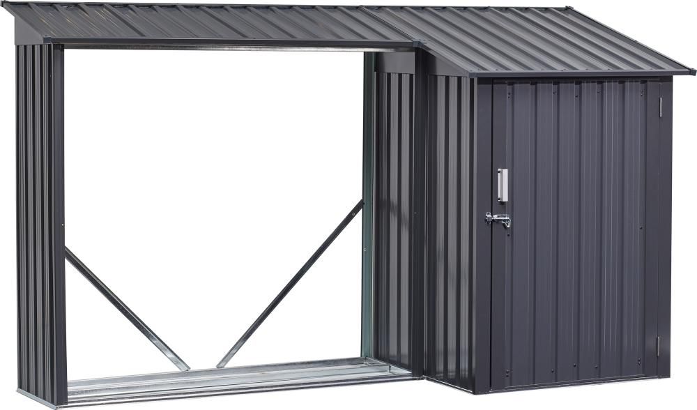 Kombi Holzunterstandu. Gartengeräteraum270 x 105 x130/158 cm tikel
