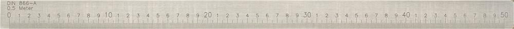 Arbeitsmaßstab Form A 500x30x6mm FORMAT