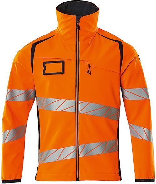 Mascot Accelerate Safe Warnschutz-Softshelljacke, Orange, Gr. S