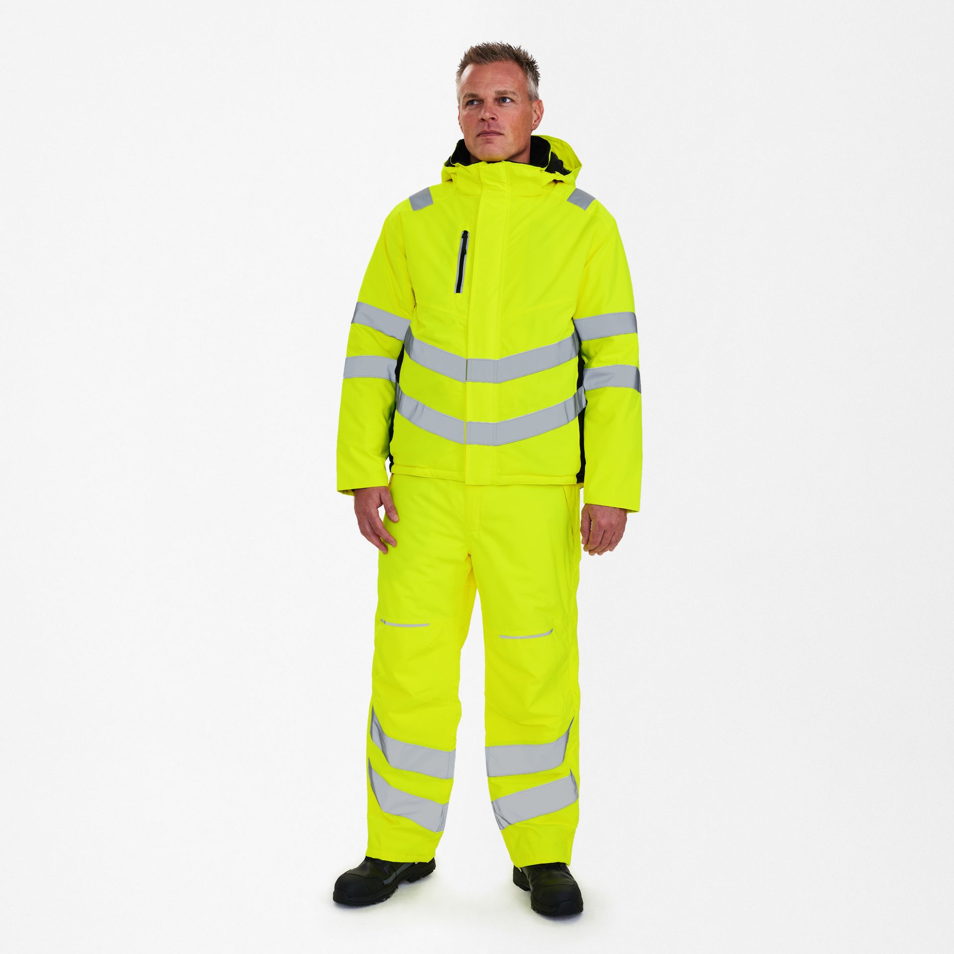 Safety Winterjacke Gelb/Schwarz, Gr. XL