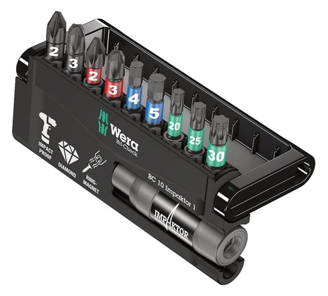 WERA Bitsatz Impaktor, "BitCheck"