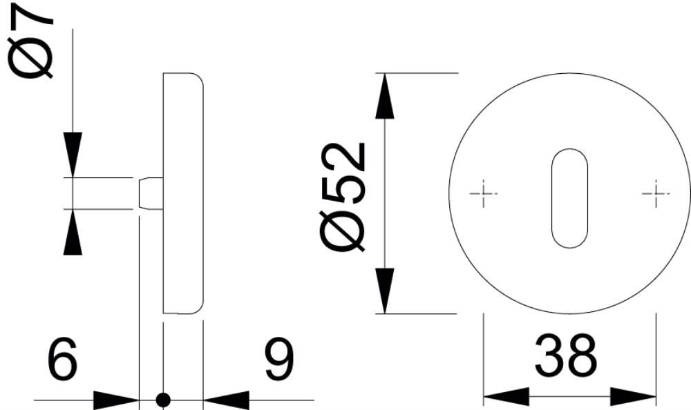 HOPPE ZT Schlüsselrosette