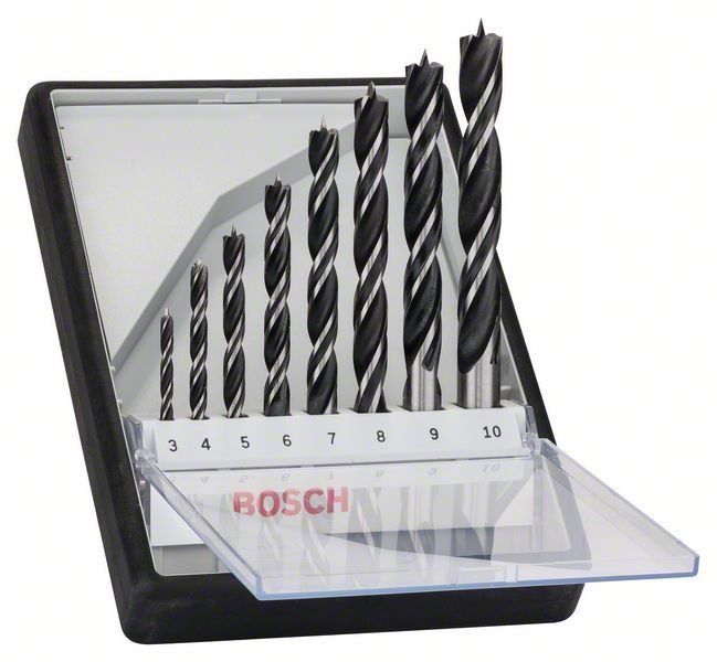 Bosch 8-tlg. Holzspiralbohrer-Set
