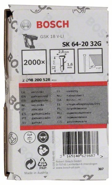 Bosch Senkkopf-Stift SK64 20G