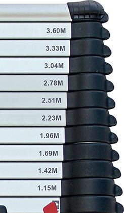 FORUM Teleskopleiter max.380cm DIN EN 131-6