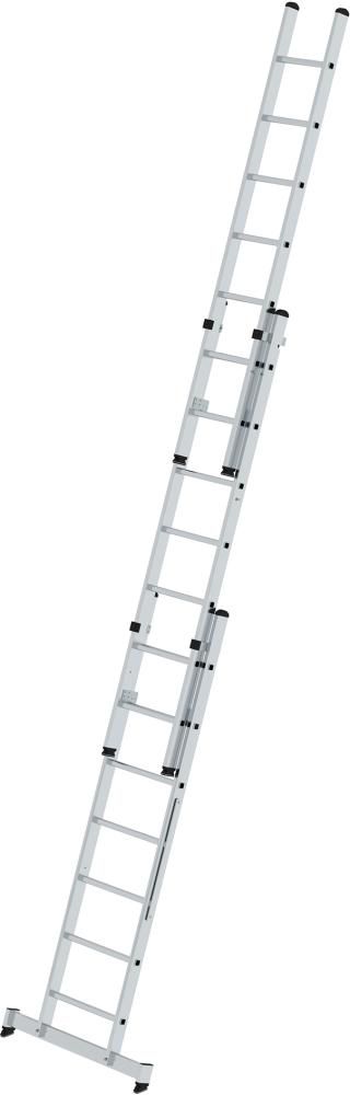 Alu-Mehrzweckleiter 3x7 Sprossen Leiterlänge 2,20m eingef.Arbeitshöhe bis 6,10 m