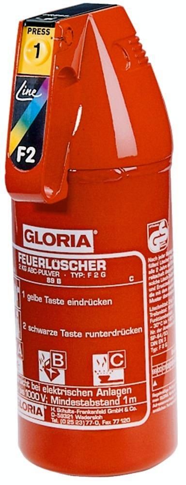 Auto-Pulverlöscher 2 kg F 2 G Gloria