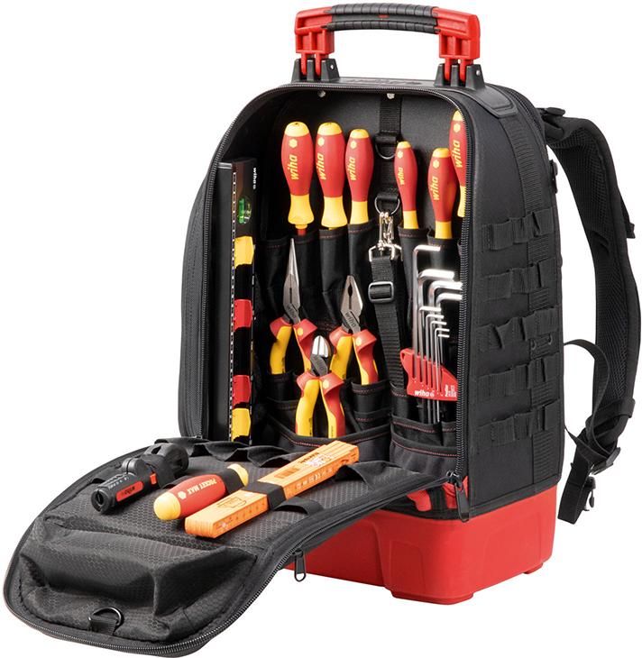 Werkzeugsortiment Elektriker 27-teilig im Rucksack Wiha