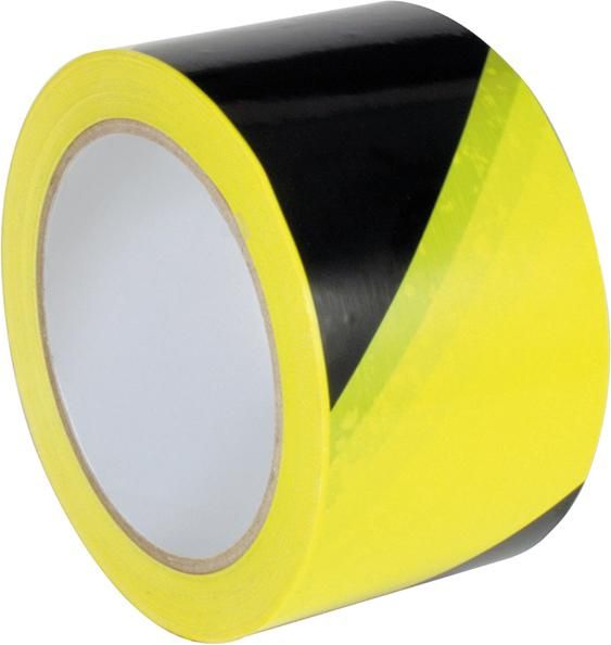 PVC-Warnmarkierungsband 60mmx66m gelb/schwarz selbstklebend Gerlinger