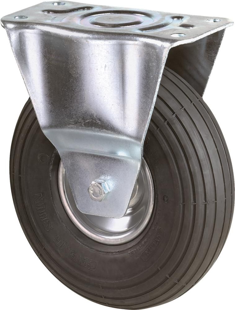 Bockrolle 200mm L410.C90 Platte,Luftrad,RL L410.C90.200 BS ROLLEN