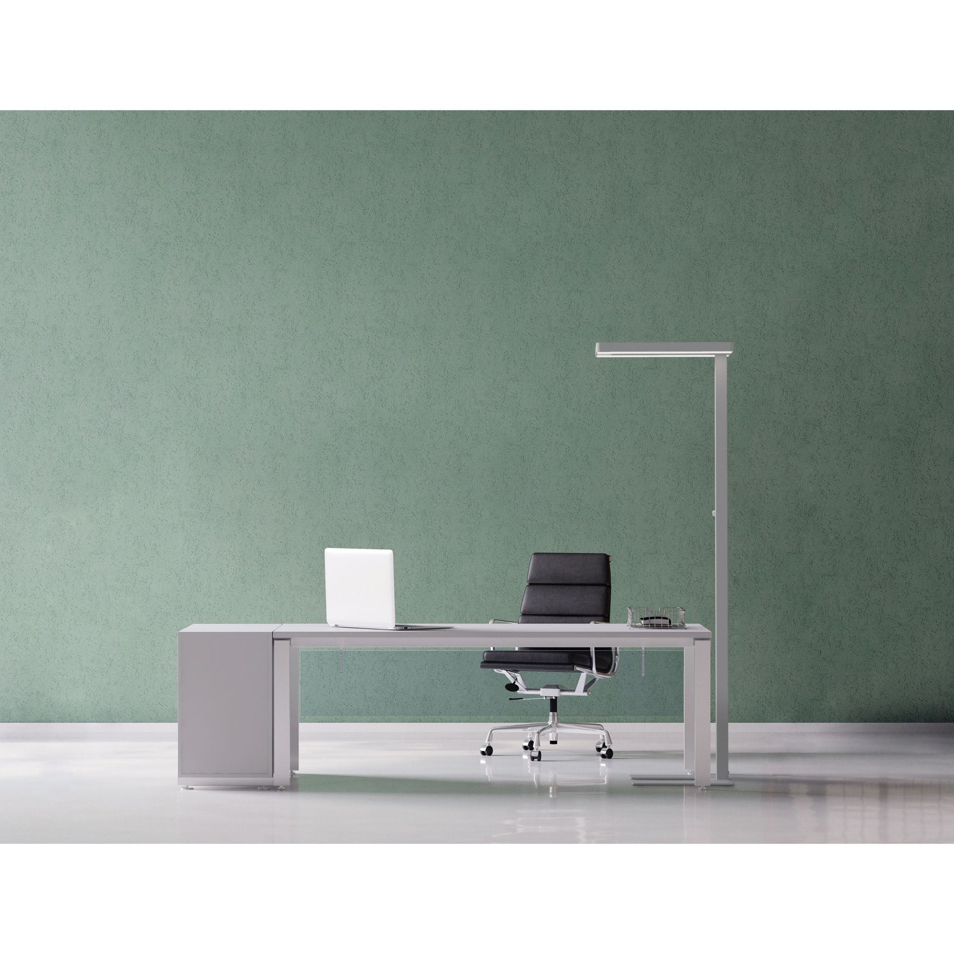 Standleuchte MAULjaval LED dimmbar silber