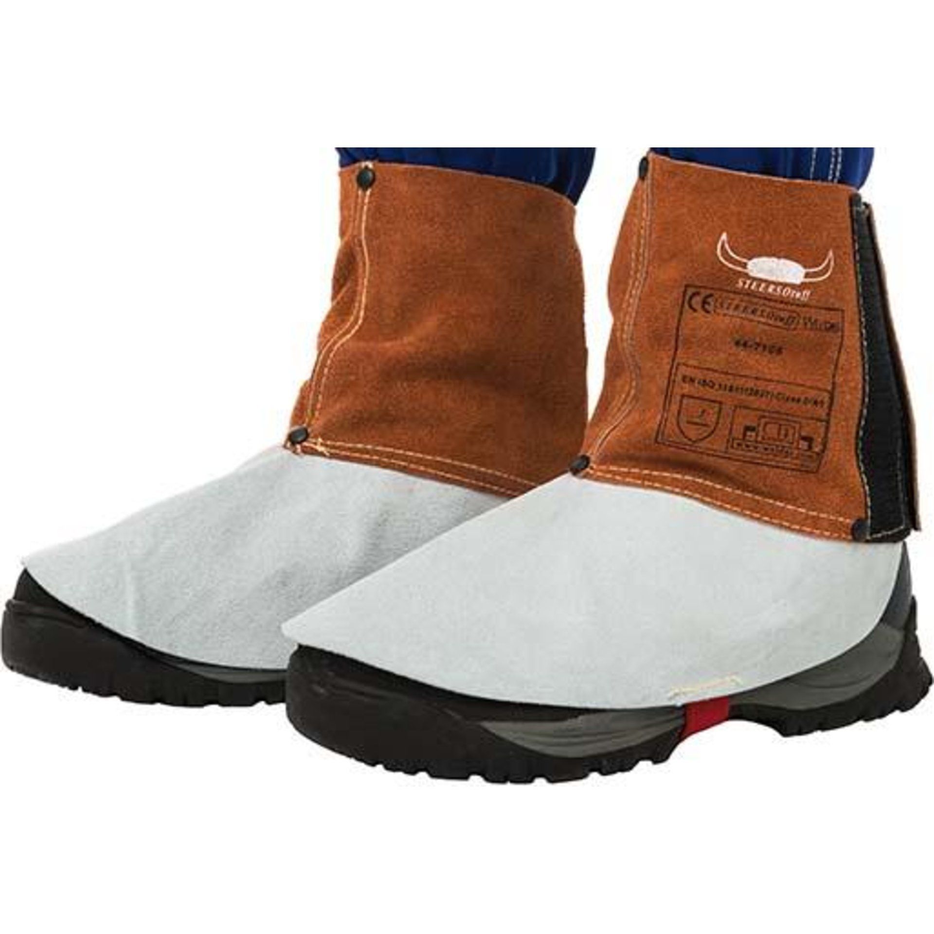 Lava Brown Gamaschen (Paar) Spalt Rindleder