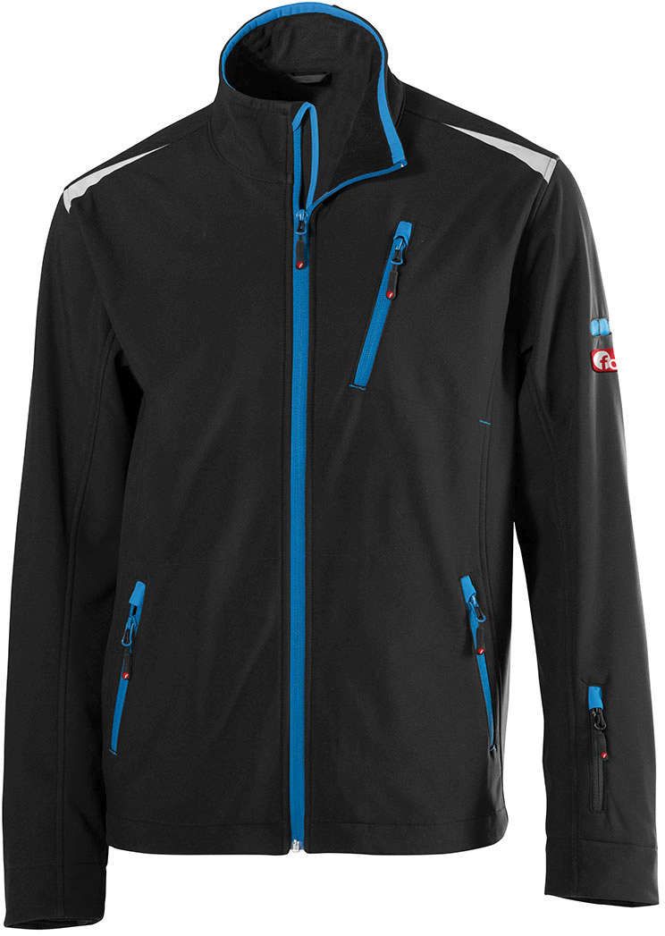 FORTIS Herren Jacke 24, schwarz/türkis, Gr. 3XL
