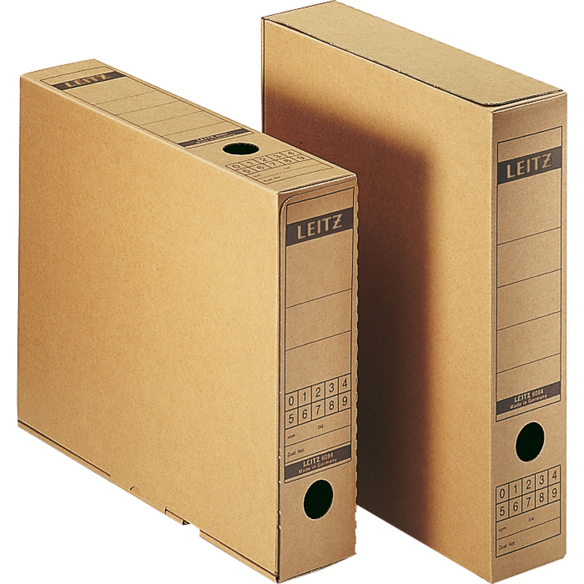 Archivbox DIN A4 max. 63mm Wellpappe naturbraun