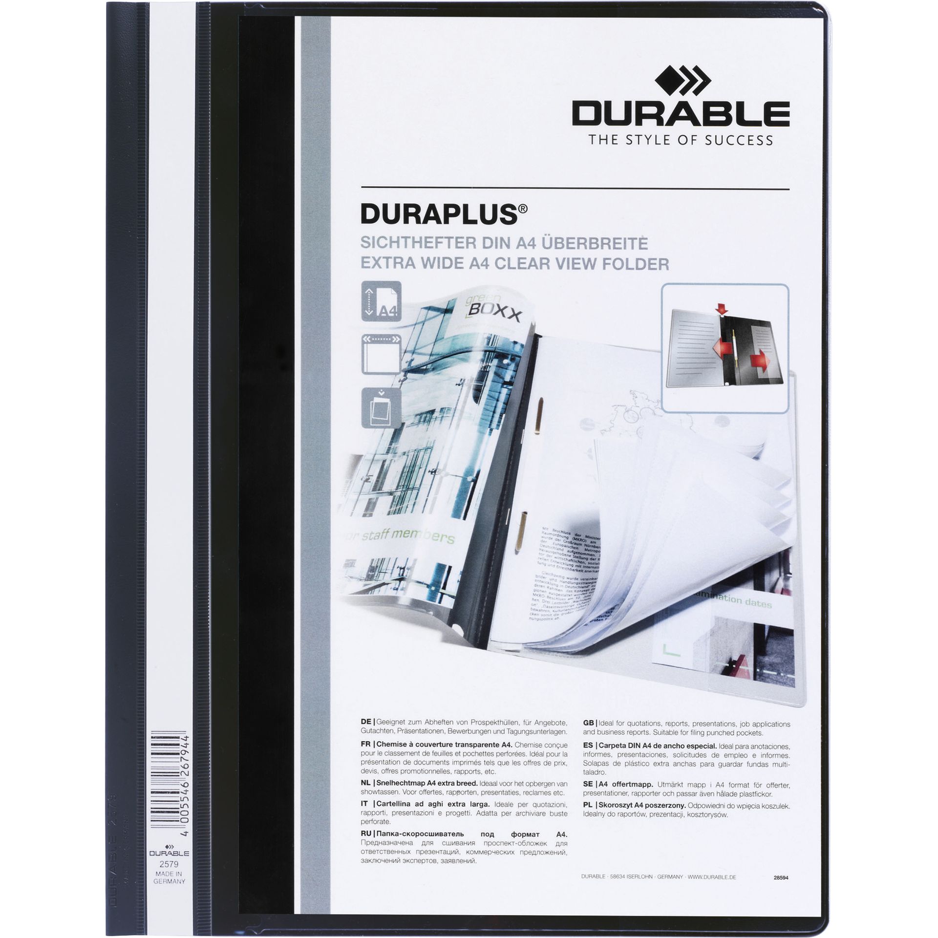 Angebotshefter DURAPLUS A4 schwarz