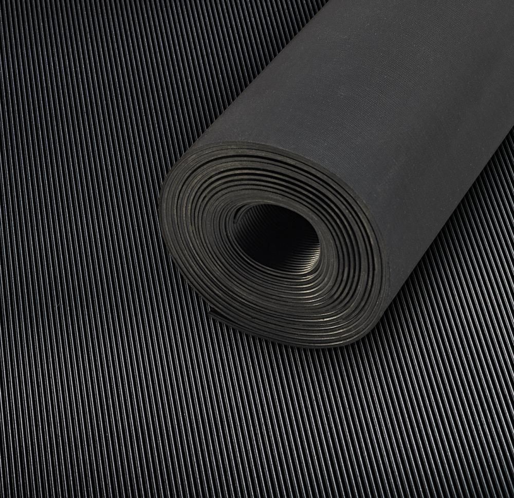 Feinriefenmatte CLASSIC SBR, schwarz, 3mm, 1200mm 10m FORTIS