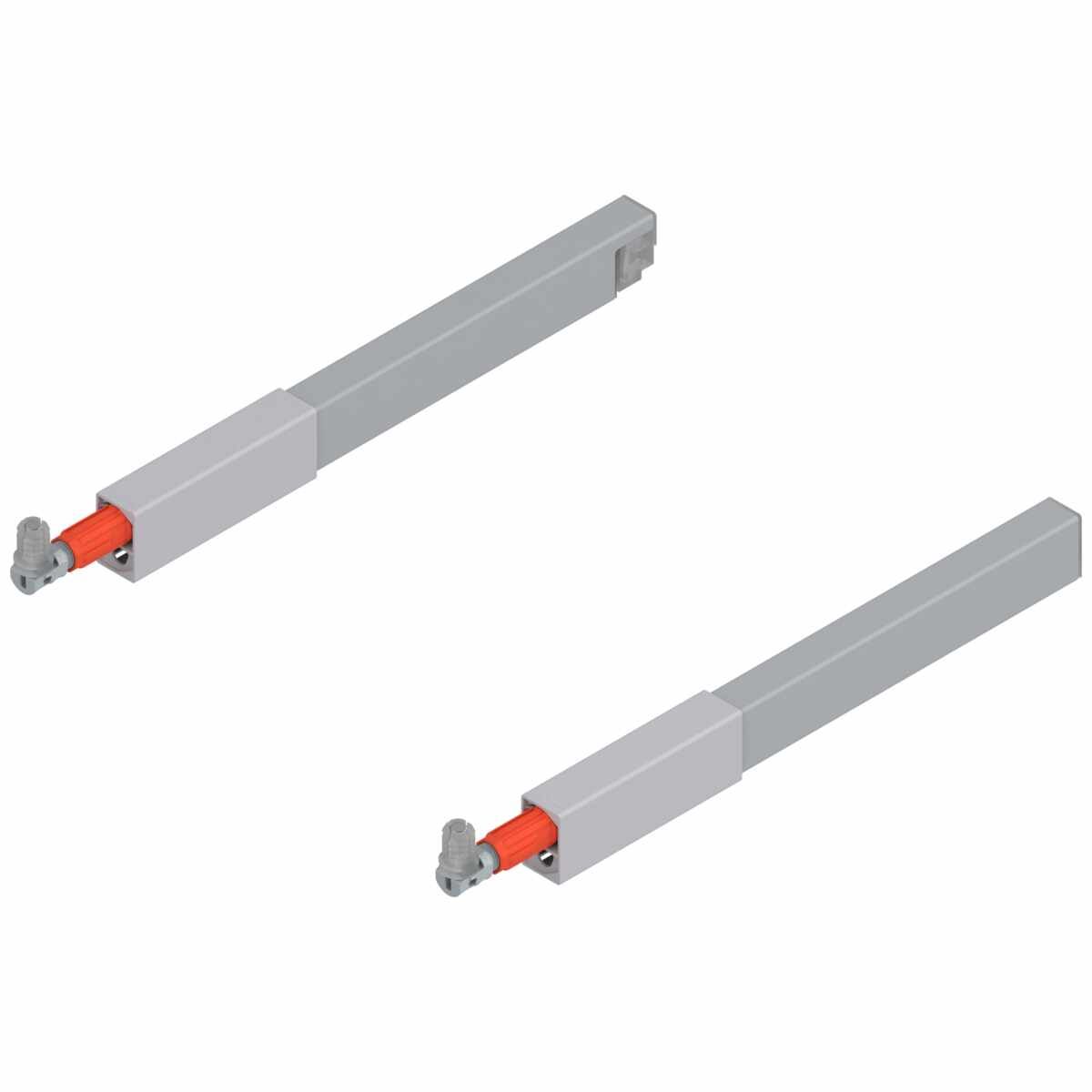 TANDEMBOX Längsreling (oben), für Frontauszug, NL=270 mm, links/rechts, für TANDEMBOX antaro, R9006 weißaluminium