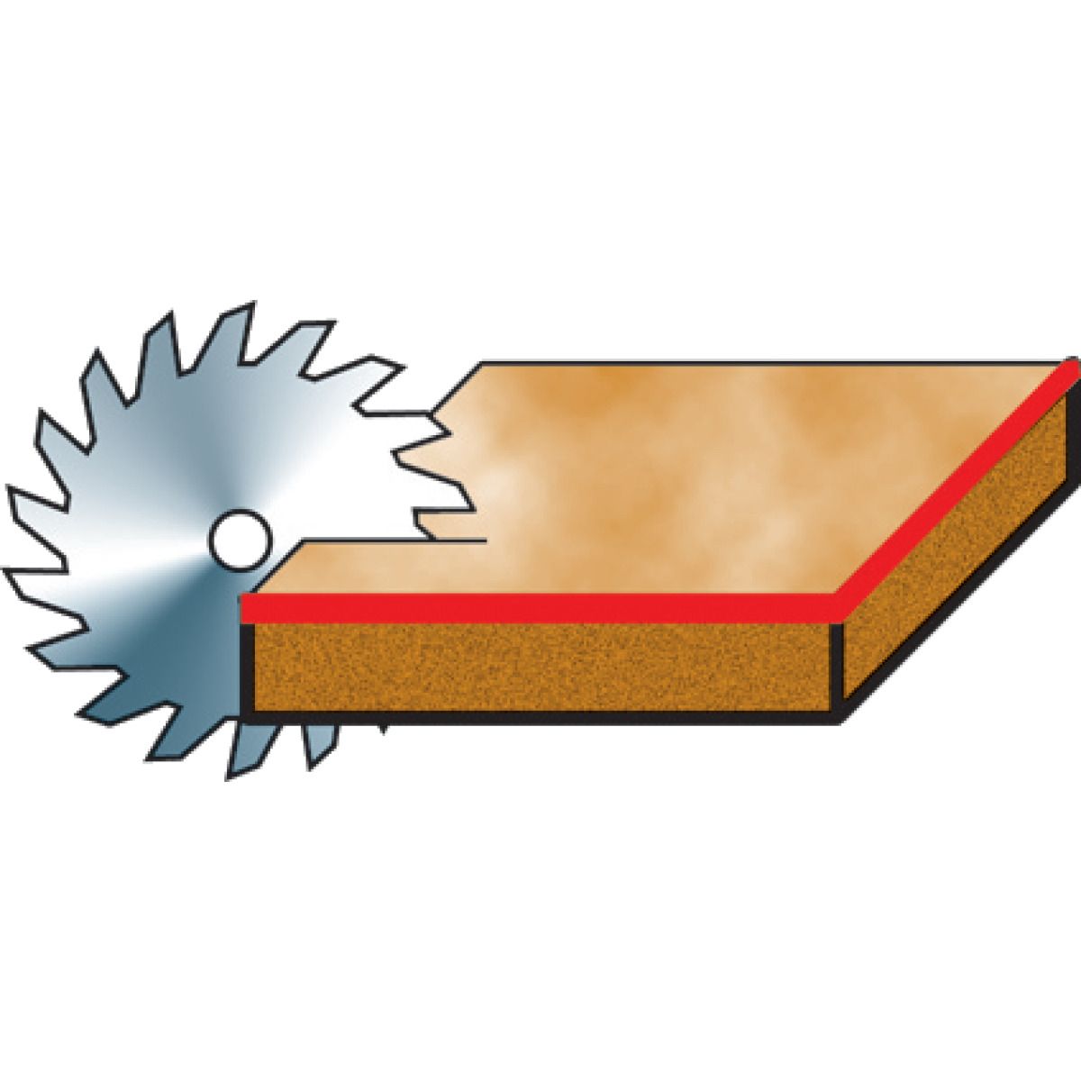 Besäum- und Fertigungsschnitt-Kreissägeblatt Holzkraft KSB-BF 250/42