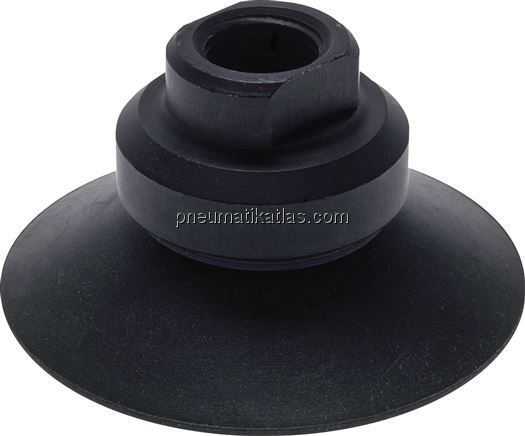 Flachsauger, Stützrippe, P-Serie, 22x0,5mm, CR (50A, schwarz)
