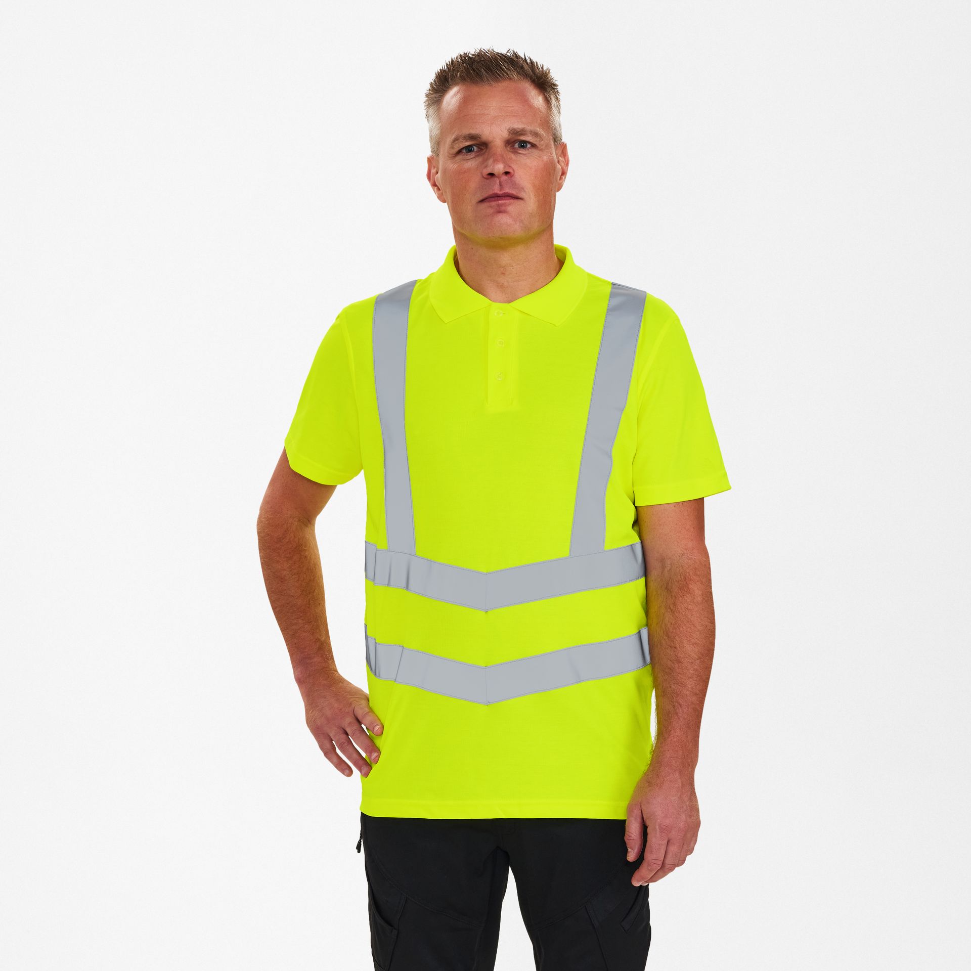 Safety Poloshirt Gelb, Gr. XL