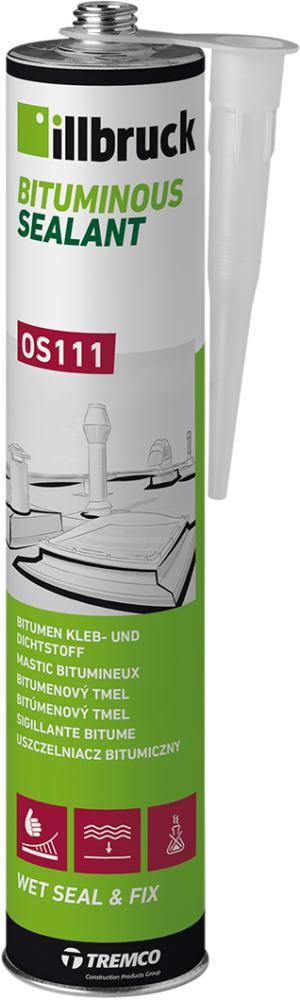 OS111 Klebdichtst. schw. 310ml Illbruck