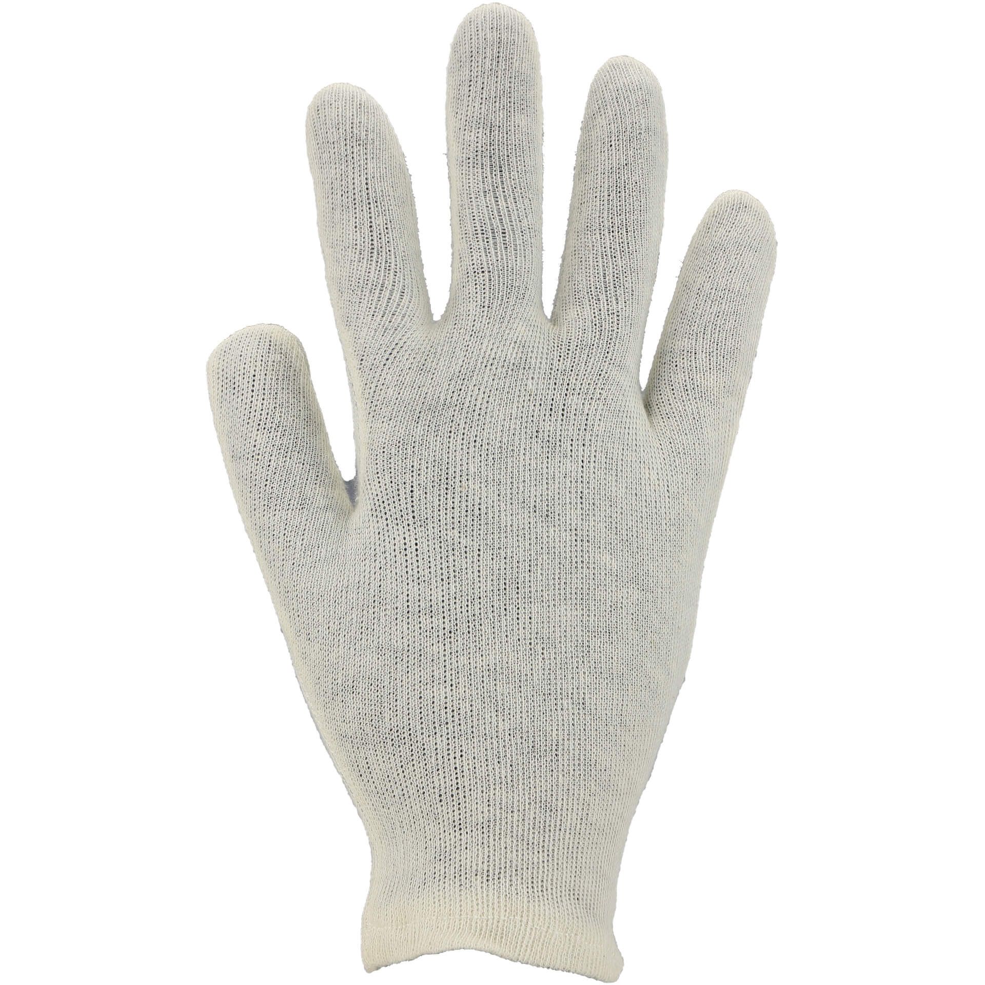 Baumwoll-Trikot-Handschuh BTH, weiß, Gr. 10