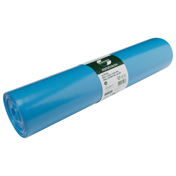 Abfallsäcke aus Recycling-LDPE, Blauer Engel - 25St./Rolle, 250 St./Karton