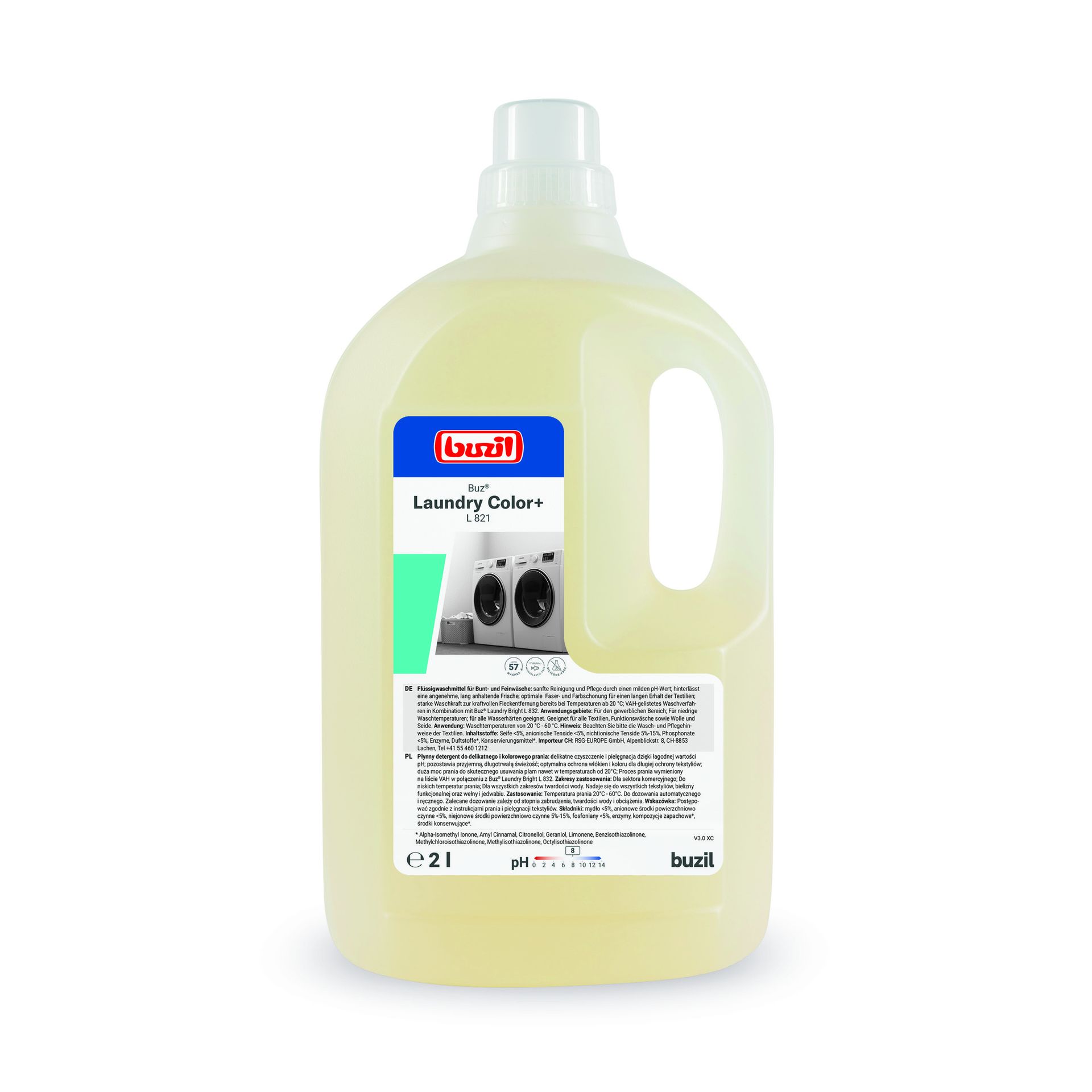 Buz® Laundry Color+,Flüssigwaschmittel für Bunt- und Feinwäsche