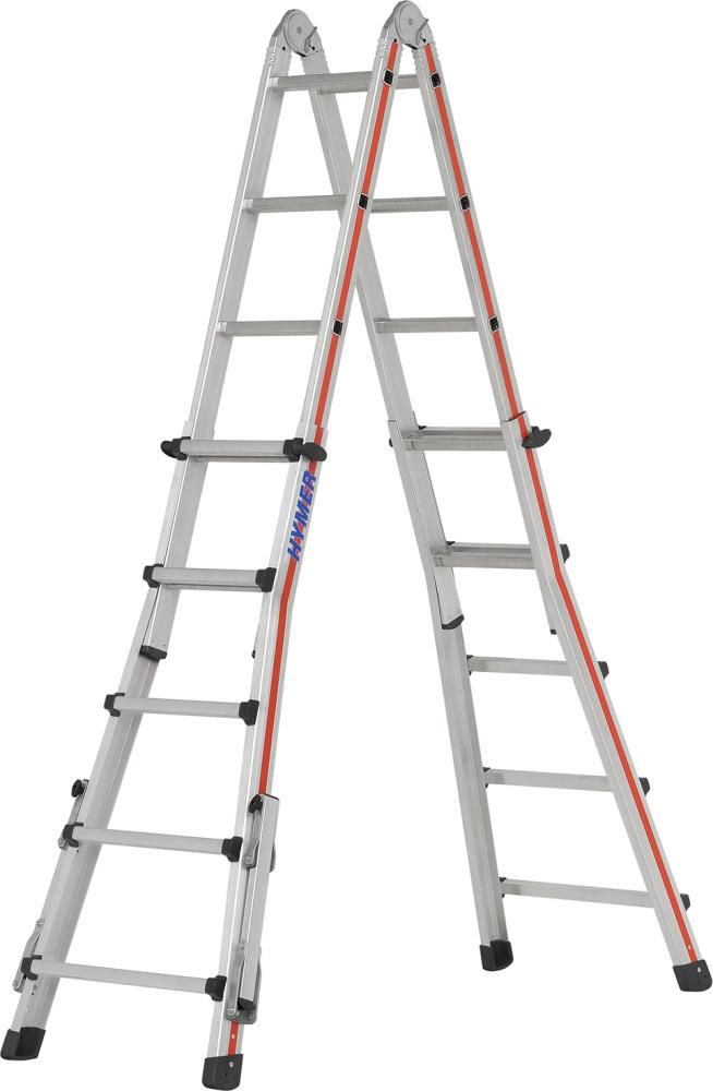 Teleskopleiter 4x5 Sprossen AH 5,60m
