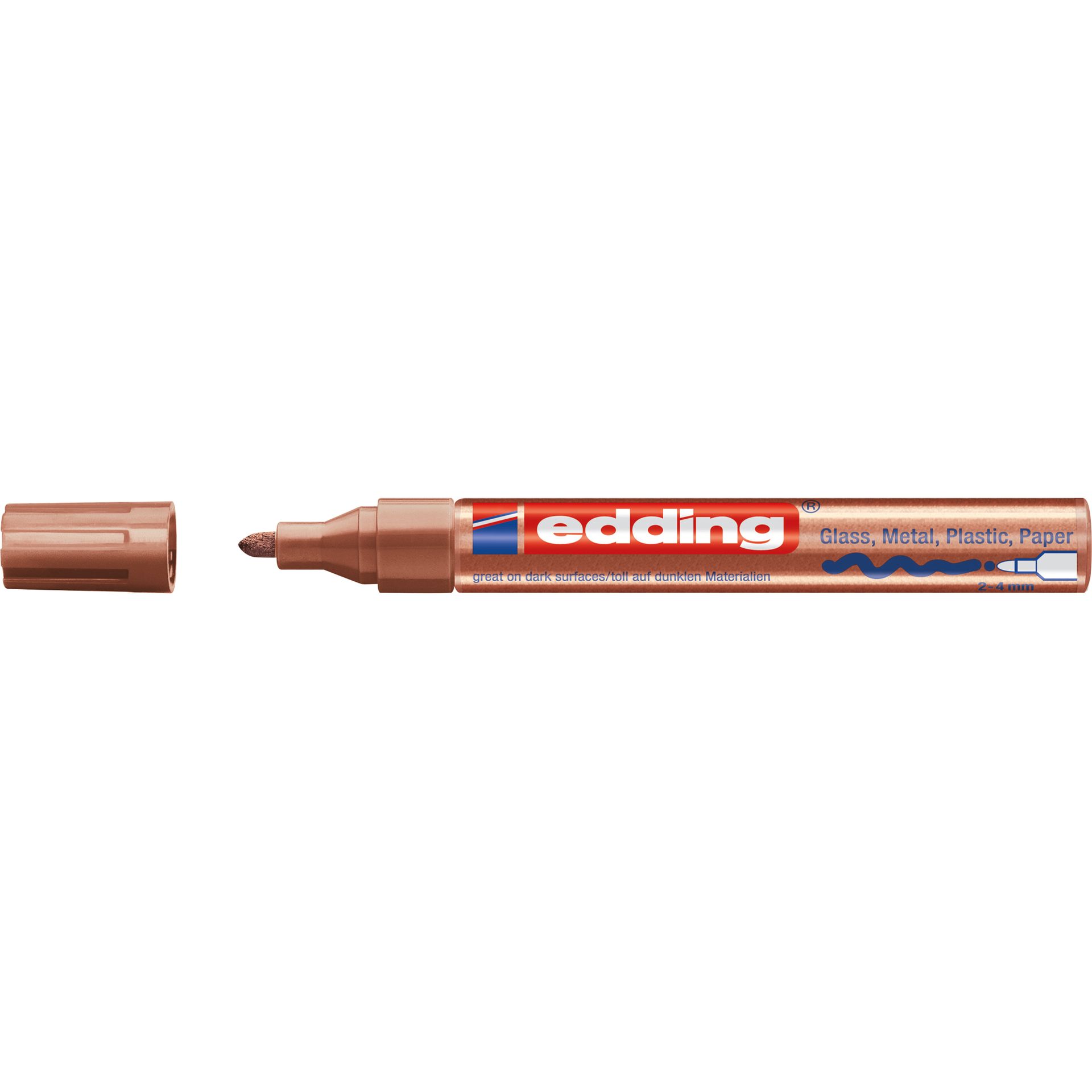 Lackmarker 750 2-4mm Rundspitze kupfer