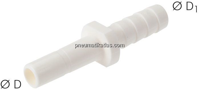 Stecknippel 1/4" (6,35 mm)-6 (1/4")mm Schlauchtülle, IQS-LE