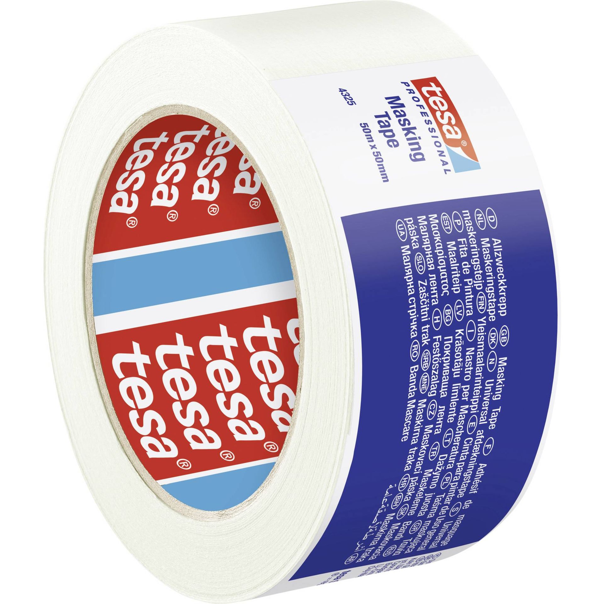 Tesakrepp® Abdeckband Standard 50m:19mm
