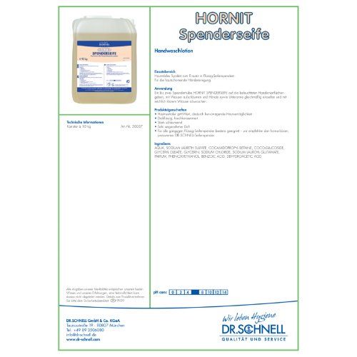 HORNIT SPENDERSEIFE Kanister 10 Liter