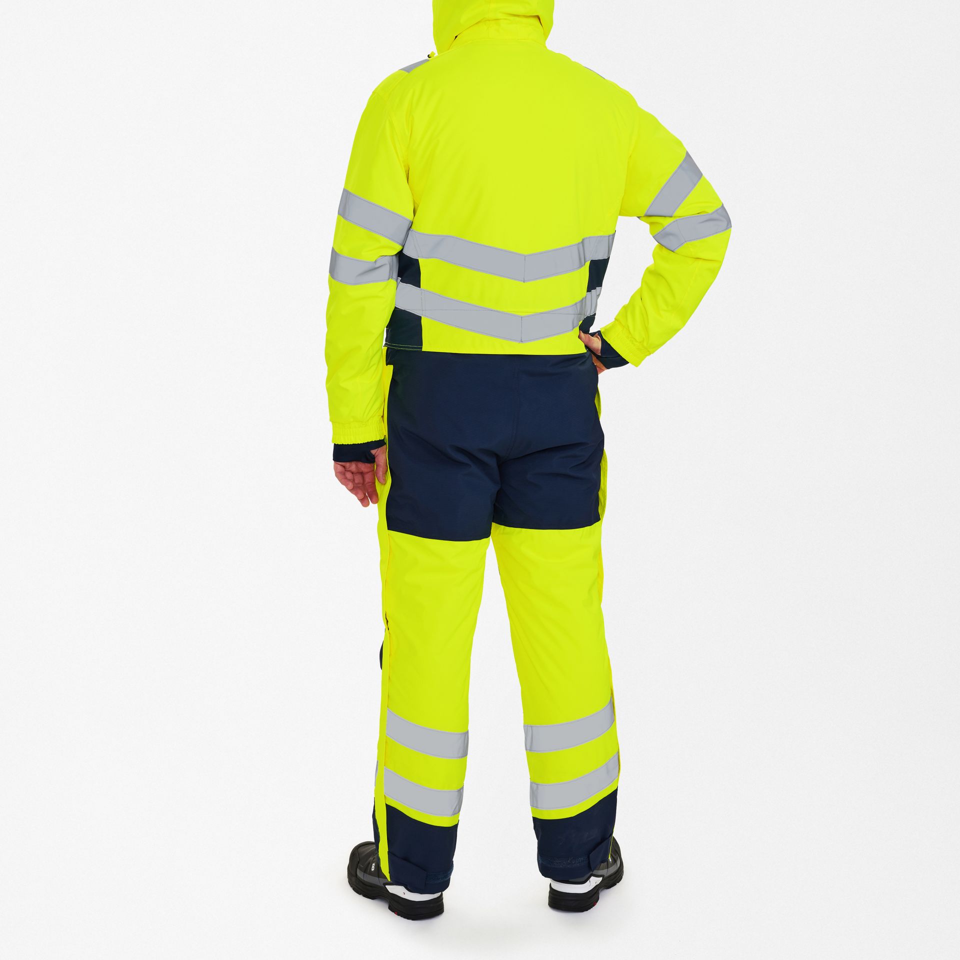 Safety Winteroverall Gelb/Blue Ink, Gr. M