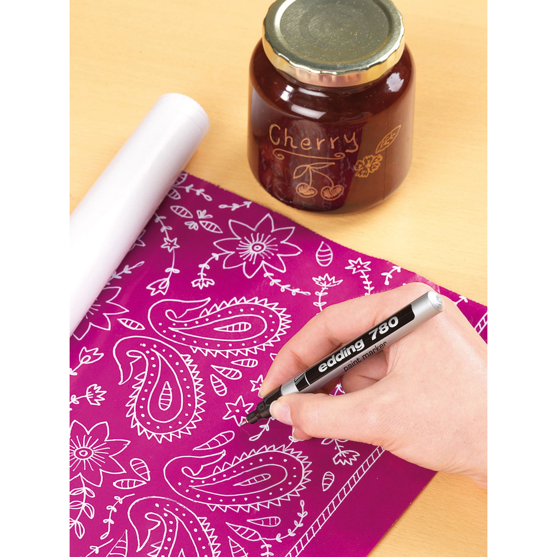 Lackmarker 780 0,8mm Rundspitze permanent silber