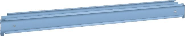 Sicherungswinkel zu Behälterleiste B665mm RAL 5012