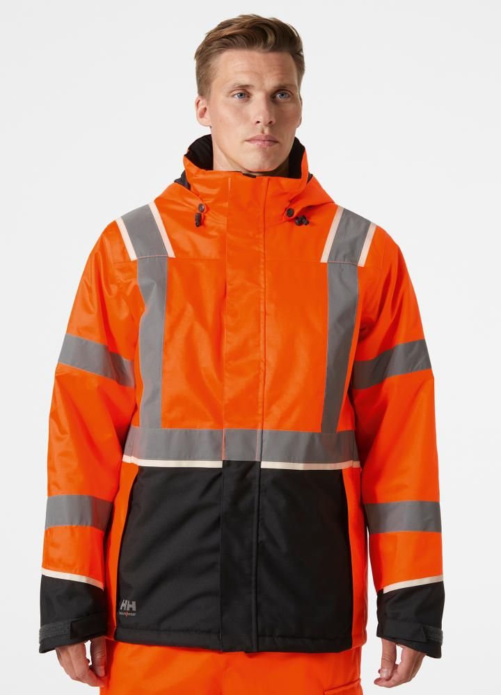 Warn-Winterjacke, orange, Gr.S