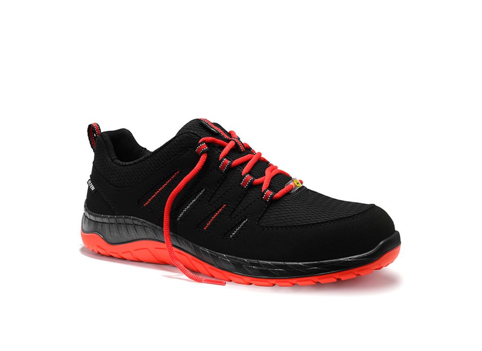 Sicherheitshalbschuh MADDOX black-red Low ESD S3S, Gr. 41