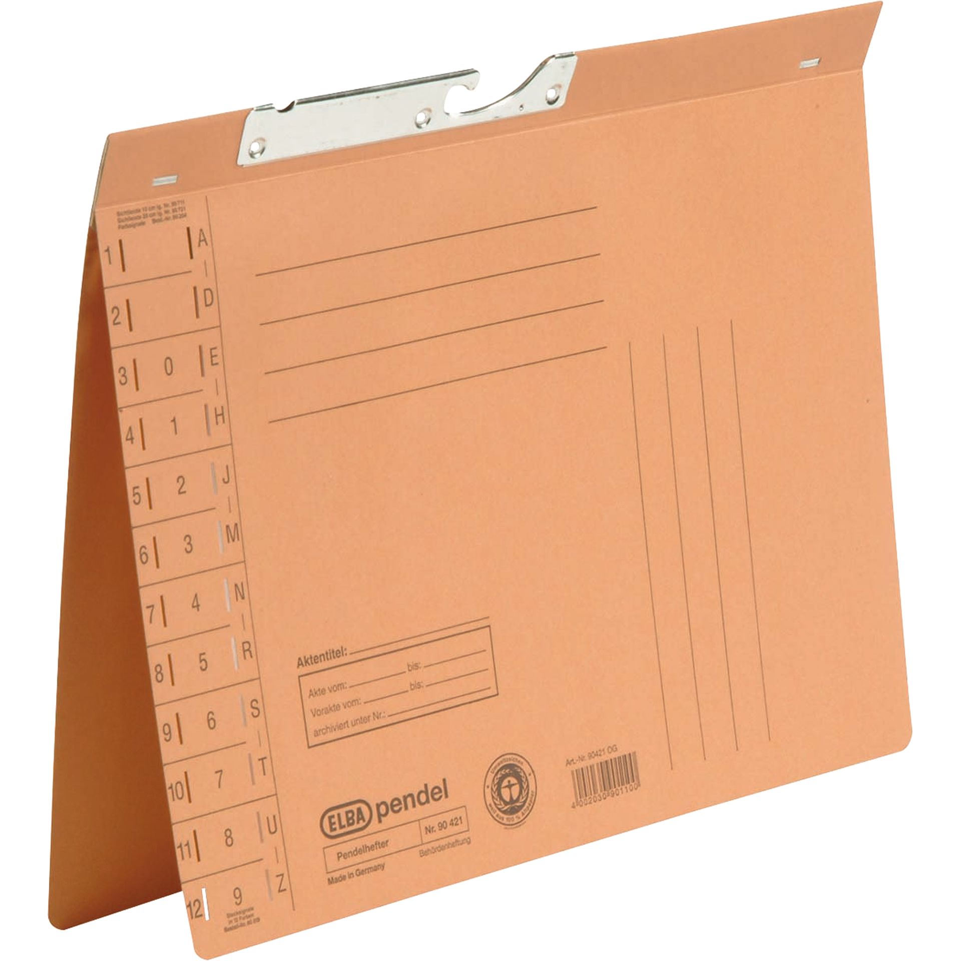 Pendelhefter Behördenheftung orange