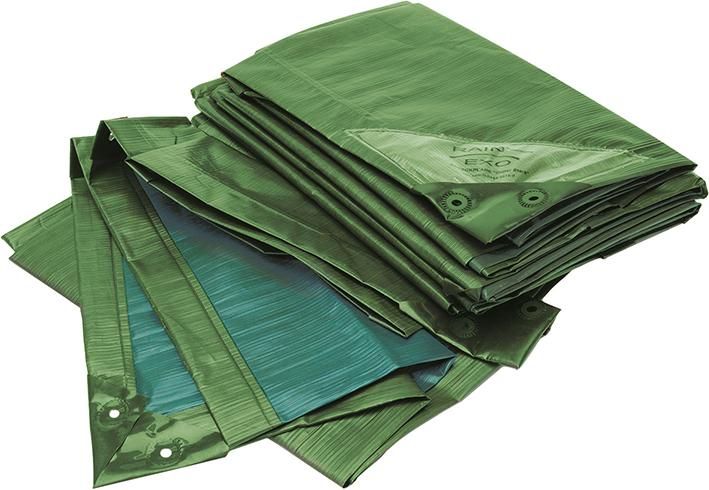 Rainexo - Abdeckplane, 150g/qm, 10x15m, gr/bl