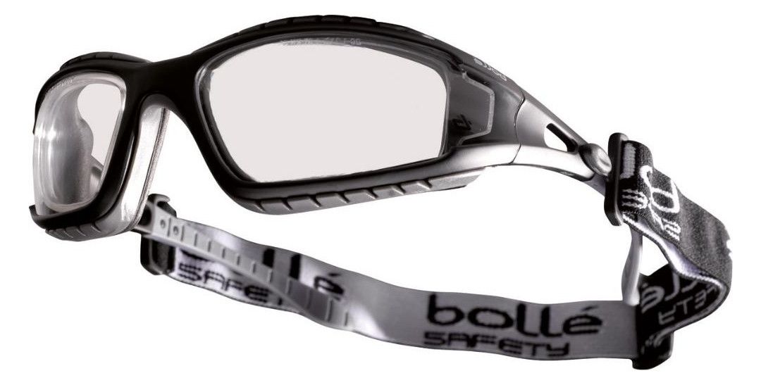 bollé Schutzbrille, schwarz/grau