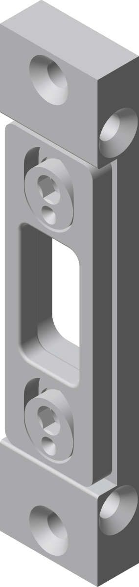 Schliessblech 2319-212V 90x20x8mm Verstellbar