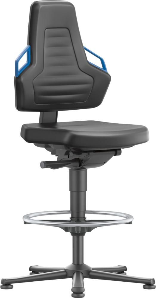 Bimos Arbeitsstuhl Nexxit 3 Griff blau Sitzhöhe