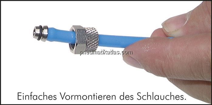 T-Verschraubung, mehrteilig 6x4mm, 1.4571