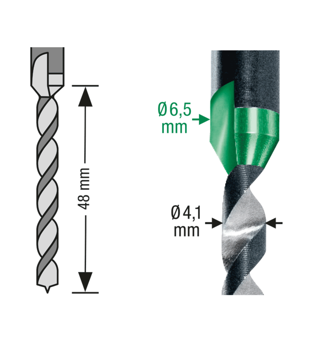 SPAX drill 2 step, 1Stk.