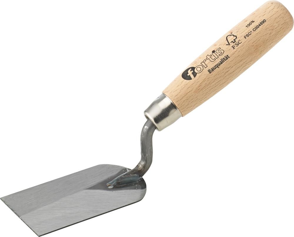 Stukkateurspachtel 50mm, g-Hals, Holzgriff FORTIS